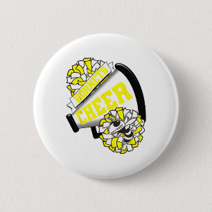 Hornets Cheer Back To School Cheerleading Spirit Y 6 Cm Round Badge