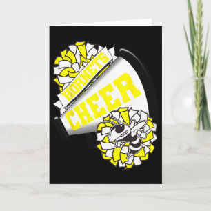 Hornets Cheer Ck To School Cheerleading Spirit Yel Card