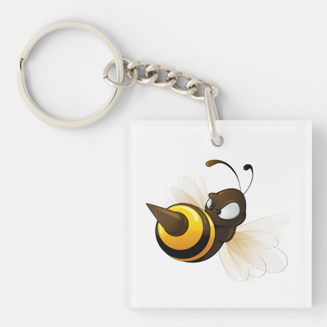 Hornets Mascot Keychain (Front)