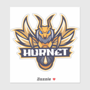 Hornets Mascot Vinyl Sticker