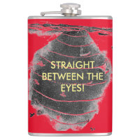 Hornet's nest "straight between the eyes Flask