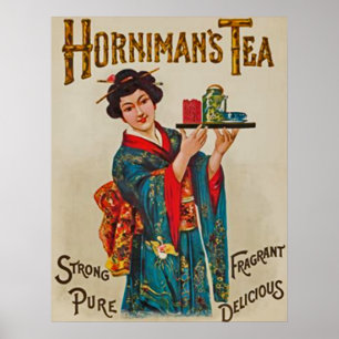 Horniman's Tea~Strong~Pure~Fragrant~Delicious 1898 Poster