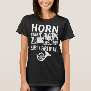 Hornist Music Marching Band French Horn Player T-Shirt