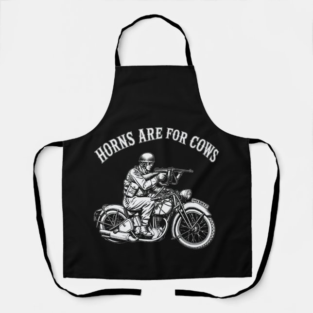 Horns Are For Cows Apron (Front)