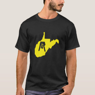 Horns Down West Virginia With State T Shirt