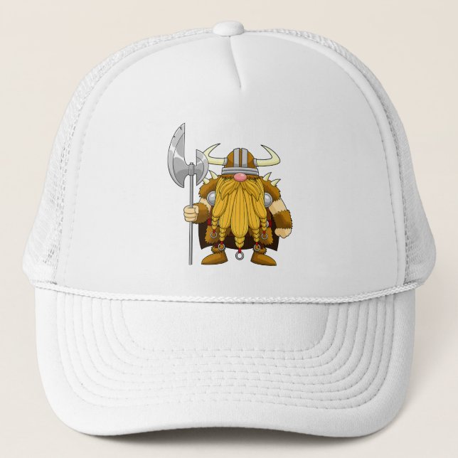 Horns of Humour: The Viking Saga Trucker Hat (Front)