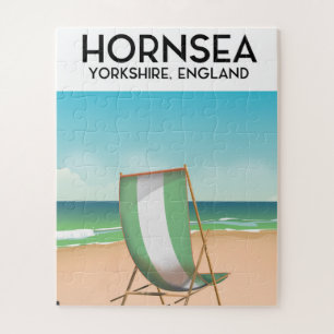 Hornsea, Hornsea, Yorkshire England travel poster, Jigsaw Puzzle