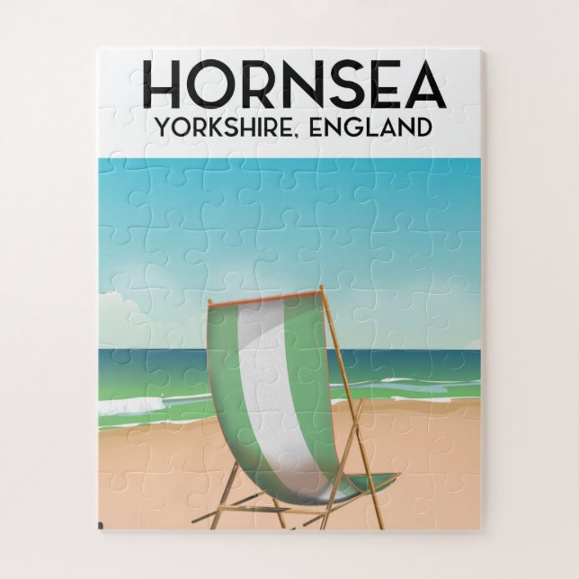 Hornsea, Hornsea, Yorkshire England travel poster, Jigsaw Puzzle (Vertical)