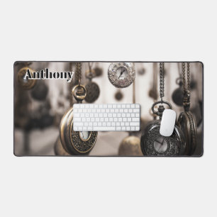 Horologist Clock Watch Lover Personalised Desk Mat