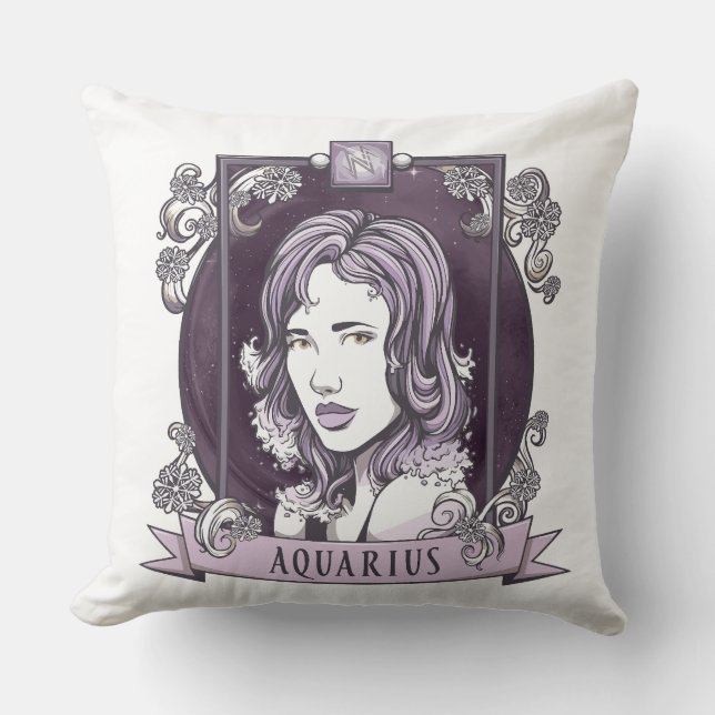 Horoscope - AQUARIUS Cushion (Front)