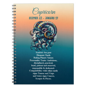 Horoscope Astrological Sign Capricorn  Notebook