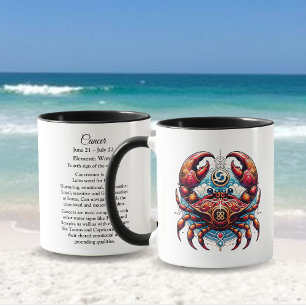 Horoscope Astrological Sign for Cancer the Crab  Mug