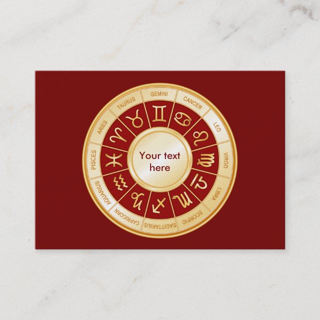 Horoscope Mandala Business Card (Front)