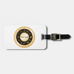 Horoscope Mandala Luggage Tag