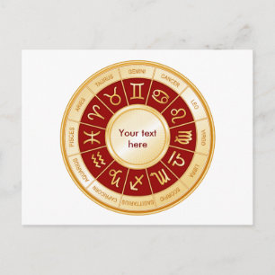 Horoscope Mandala Postcard