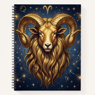 Horoscope Sign Aries   Astrology Traits & Dates Notebook