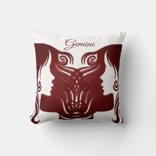 Horoscope Sign Gemini Zodiac Twins Pillow