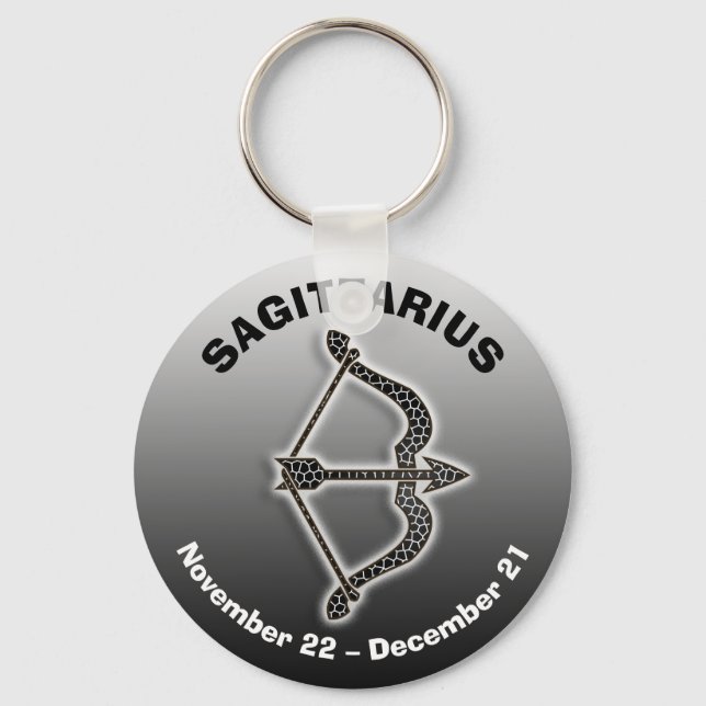 Horoscope Sign Sagittarius Key Ring (Front)