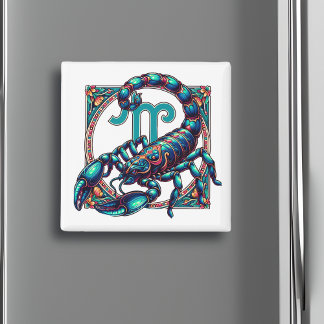 Horoscope Sign Scorpio | Blue Scorpion Magnet