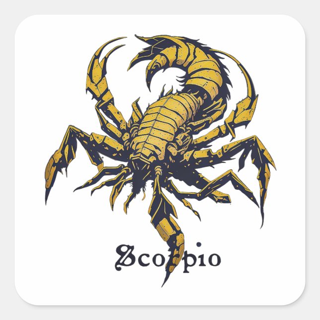 Horoscope sign Scorpio Square Sticker (Front)