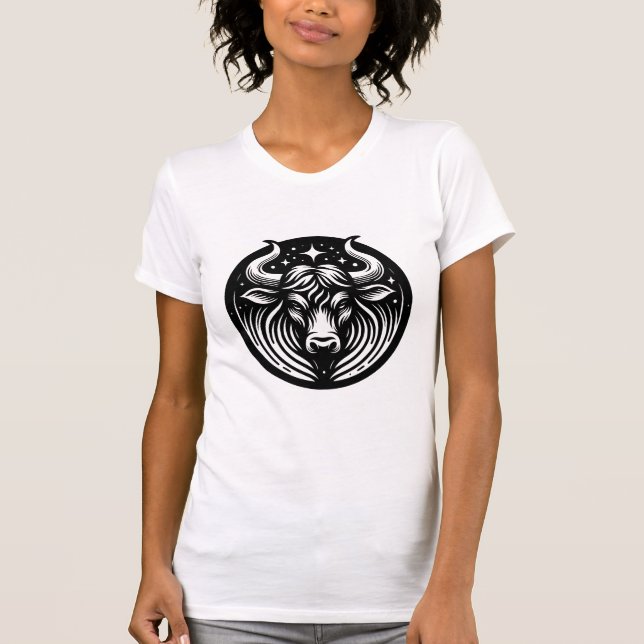 Horoscope Sign Taurus Bull Symbol  T-Shirt (Front)