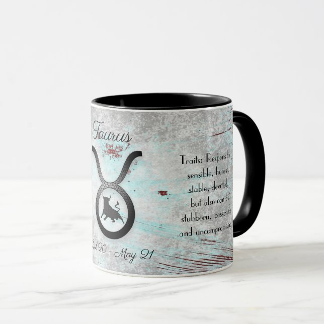 Horoscope Sign Taurus Mug (Front Right)