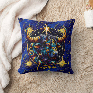 Horoscope Sign Taurus Zodiac Astrology Cushion