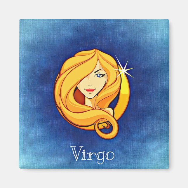 Horoscope Sign Virgo Refrigerator or Locker Magnet (Front)