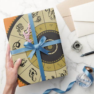 Horoscope Wheel Wrapping Paper