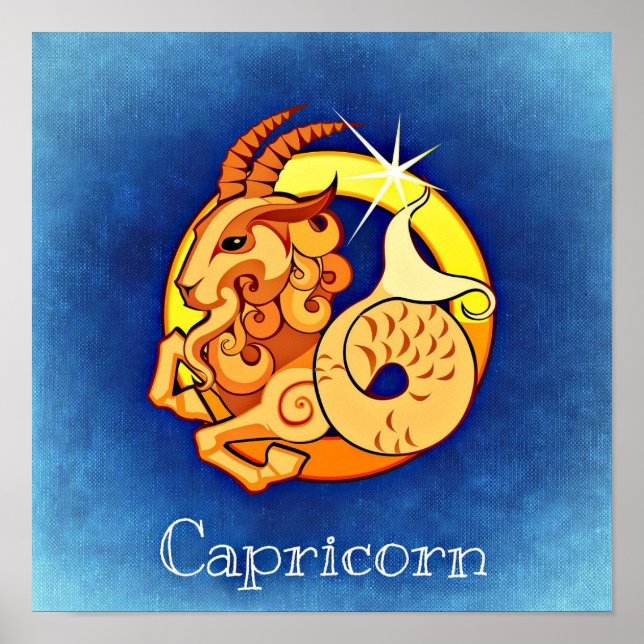 Horoscope Zodiac Astrological Capricorn Poster (Front)
