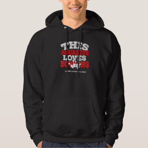 Horoscope Zodiac Sign Aquarius Loves Bowling Hoodie