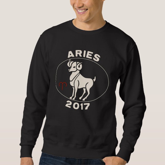 Horoscope Zodiac Sign Ram Aries 2017 Sweatshirt (Front)