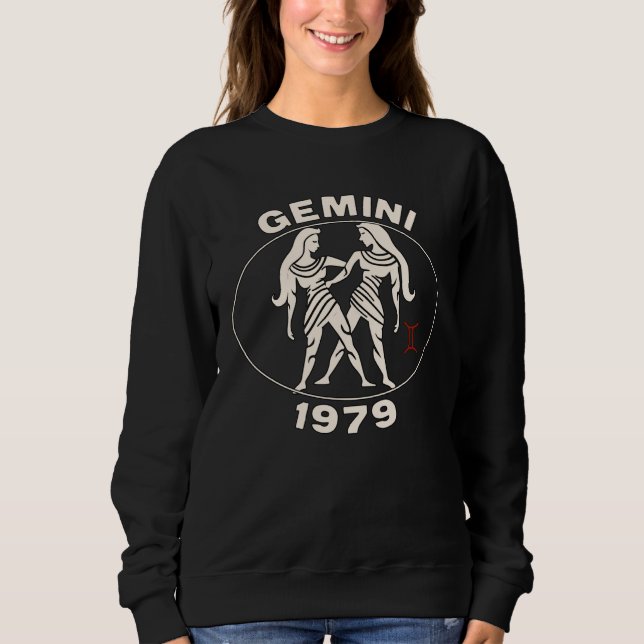 Horoscope Zodiac Sign Twins 1979 Sweatshirt (Front)