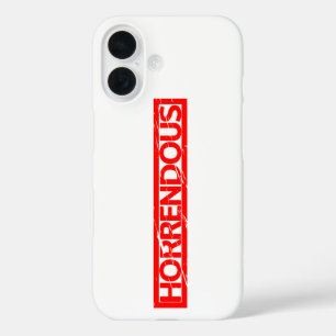 Horrendous Stamp iPhone 16 Case