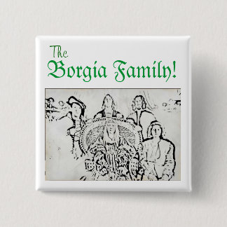 Horrible Histories Borgia Family 15 Cm Square Badge