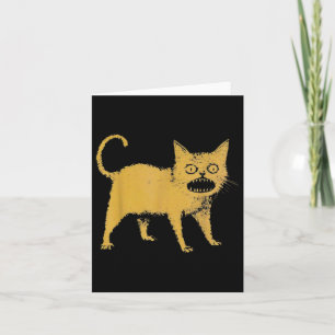 Horrible Japanese Cat Funny Card