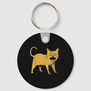 Horrible Japanese Cat Funny  Key Ring