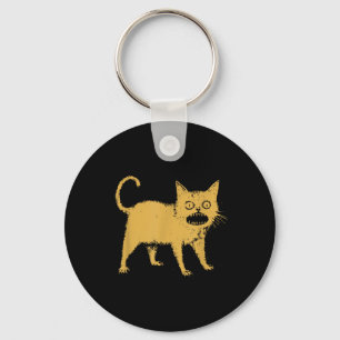 Horrible Japanese Cat  Key Ring
