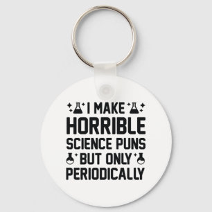 Horrible Science Puns Key Ring