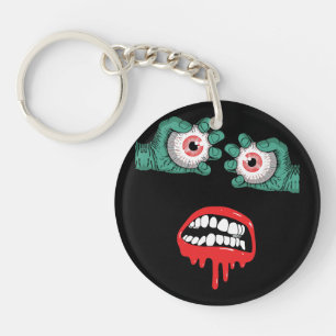 Horrific Zombie Hands with Melting Lipstick Key Ring