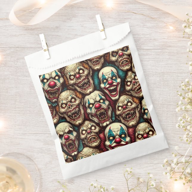 Horrifying Clowns Halloween Party  Favour Bag (Clipped)