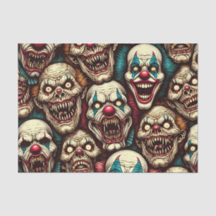 Horrifying Clowns Halloween Tissue Paper