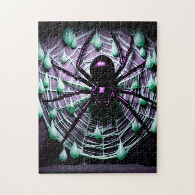 Horrifying Gigantic Black Spider! Jigsaw Puzzle (Vertical)