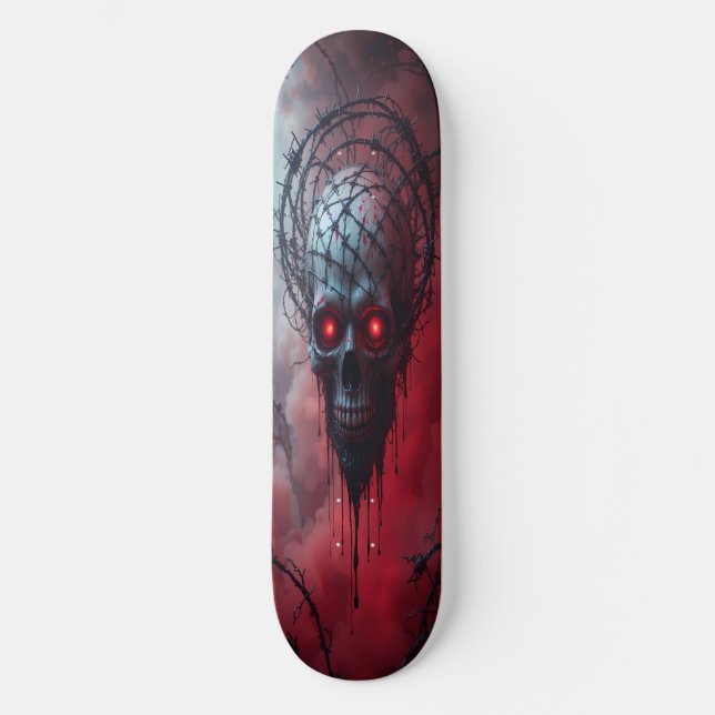 Horror Aesthetic Skull Skateboard (Front)