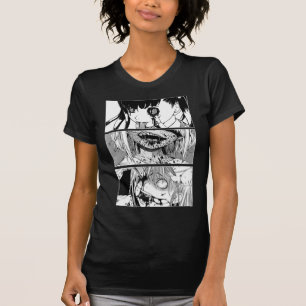 Horror Anime Girl Japanese Aesthetic Anime Otaku T-Shirt
