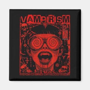 Horror Anime Gothic Emo Vampire Trippy Y2k Nge Magnet