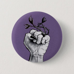 Horror Art Black Magic Ring Hand Dark Fantasy 6 Cm Round Badge