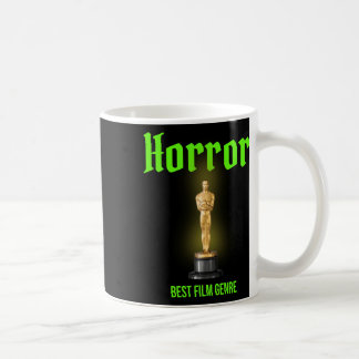 Horror “best Film Genre” Sticker Coffee Mug