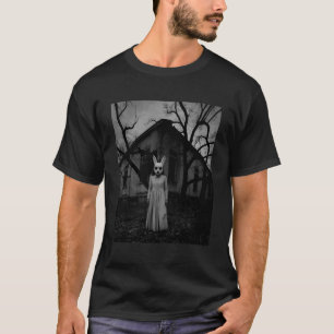 Horror Bunny Rabbit Dark Creepy Unholy Gothic Hall T-Shirt