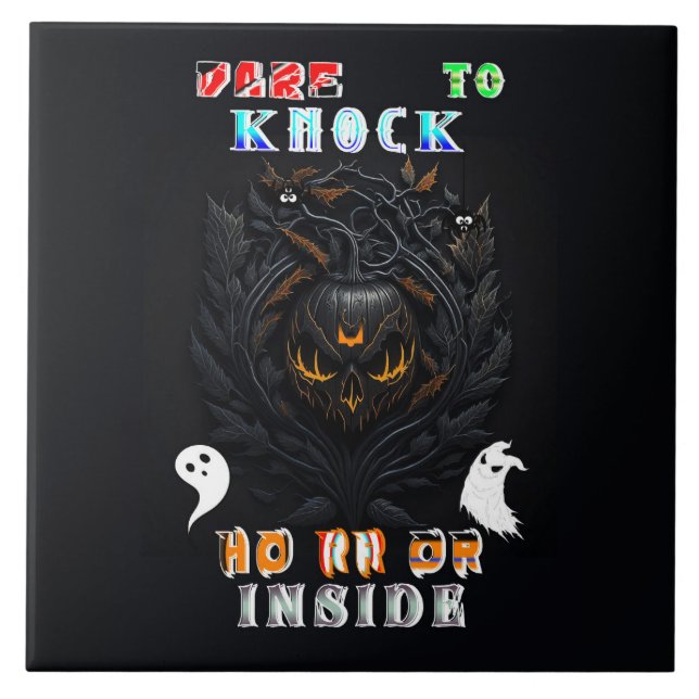 Horror Ceramic Tile (Front)